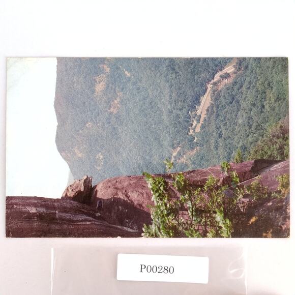 Vintage Postcard 1958 Devil's Head Chimney Rock Western North Carolina - Picture 1 of 2